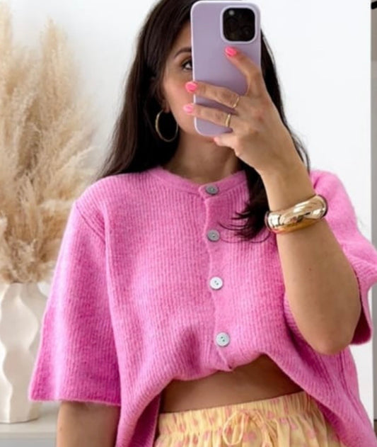 Kurzarm Strickjacke ,,HONEY´´